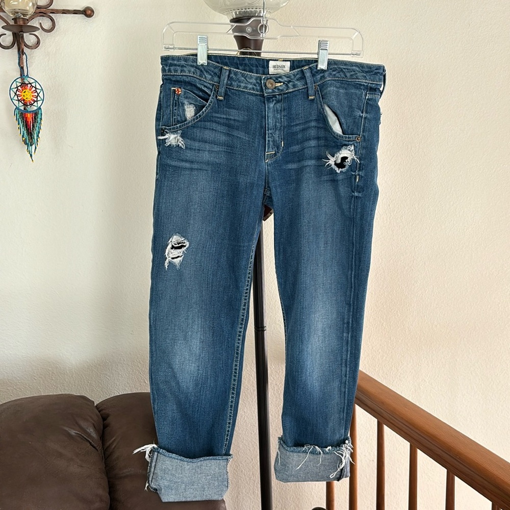 Hudson distressed jeans( made in U.S.A.)